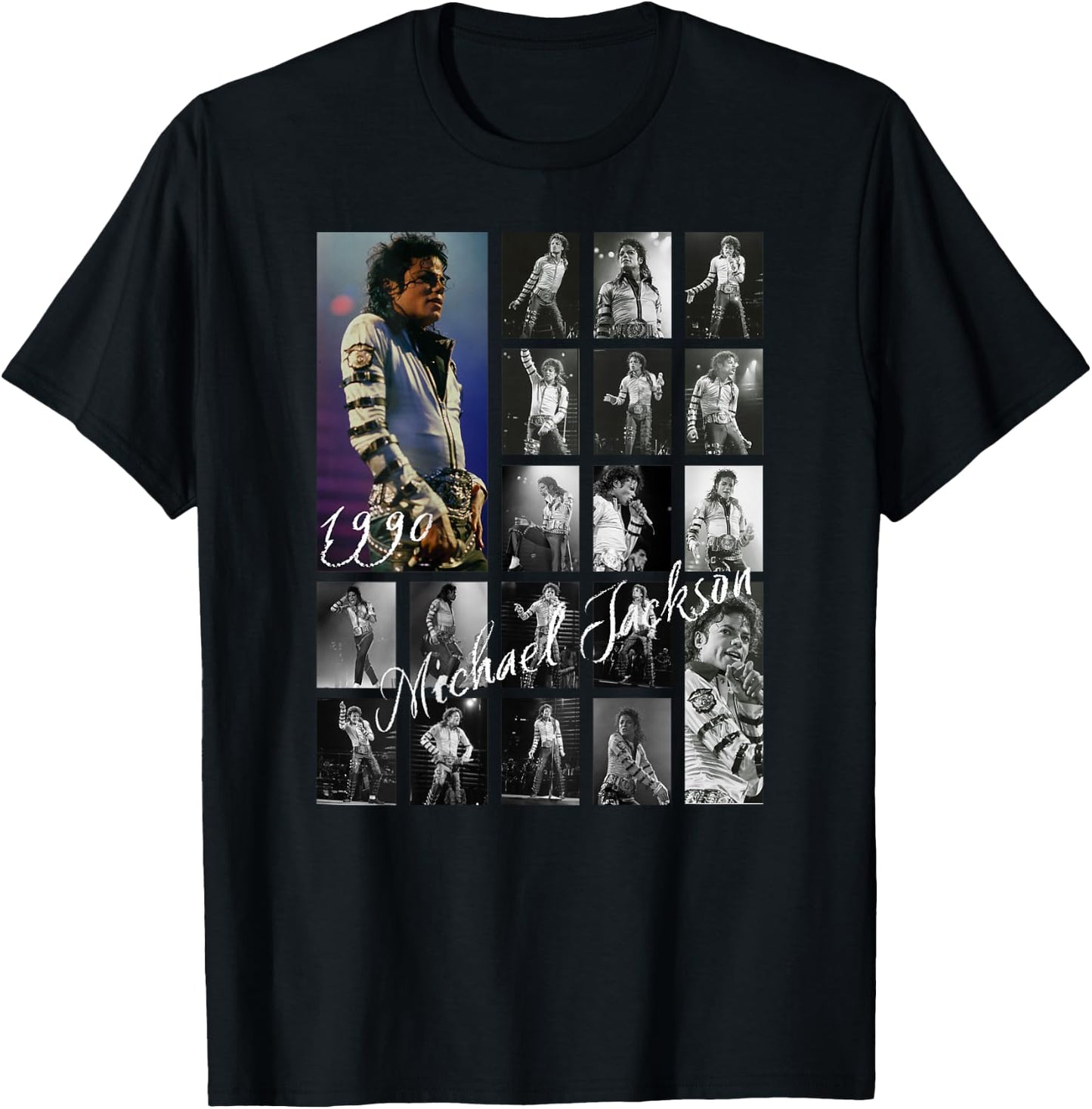 MJ-077_Back Printed T-Shirt - T-Shirt | Black