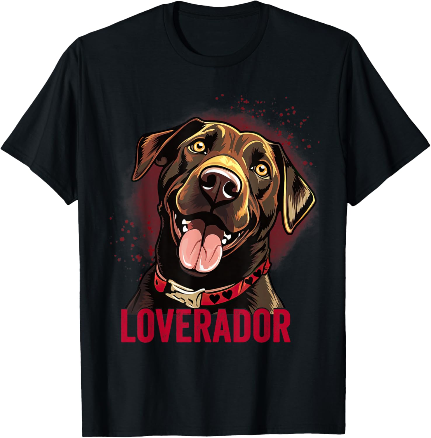 You Are My Loverador Lab Dad Mom Valentine Dog Labrador Women T-Shirt - T-Shirt | Black