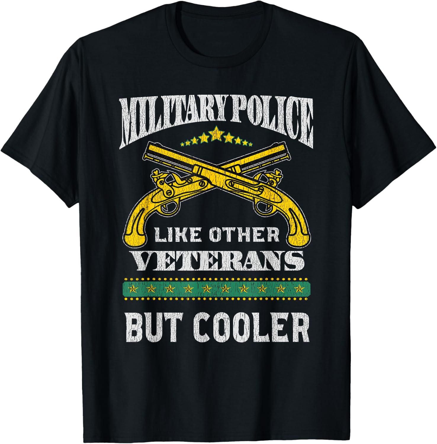 Military Police like other Veterans but cooler MP Veteran T-Shirt - T-Shirt | Black
