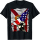Florida State Flag Distressed US American Patriotic FL Women Kids Men T-Shirt - T-Shirt | Black