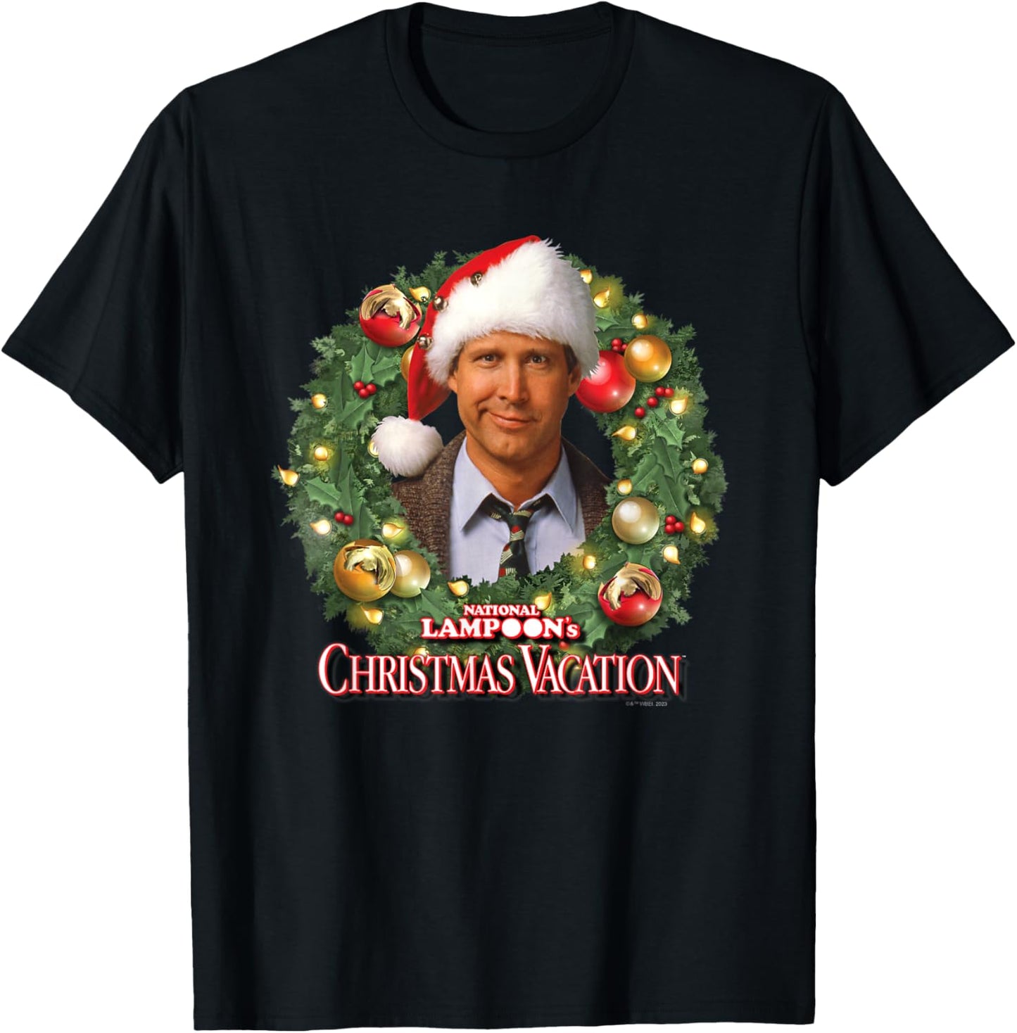 National Lampoon's Christmas Vacation - Wreath T-Shirt - T-Shirt | Black