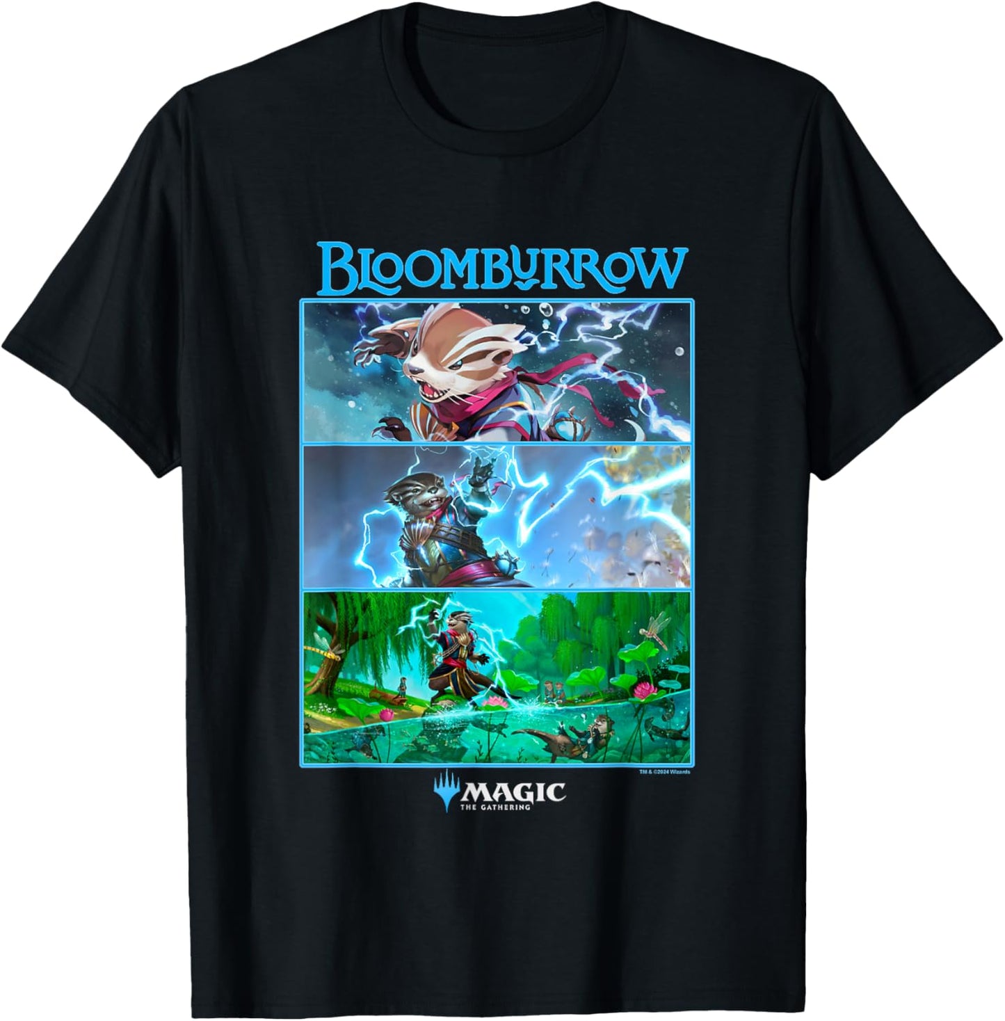 Magic: The Gathering Bloomburrow Panels T-Shirt - T-Shirt | Black