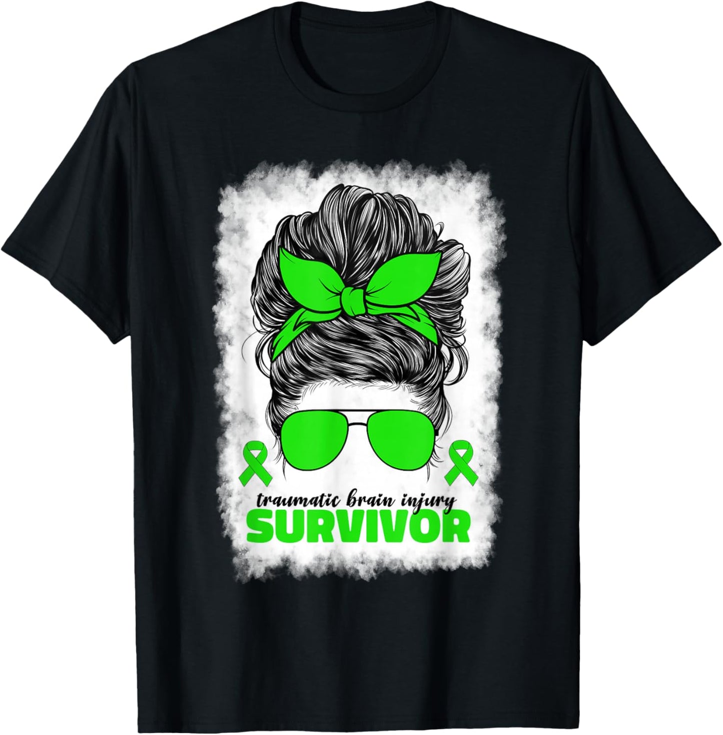TBI Traumatic Brain Injury Survivor TBI Awareness T-Shirt - T-Shirt | Black