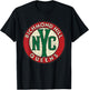 Richmond Hill Queens NYC Circle Sign Distressed Print T-Shirt - T-Shirt | Black