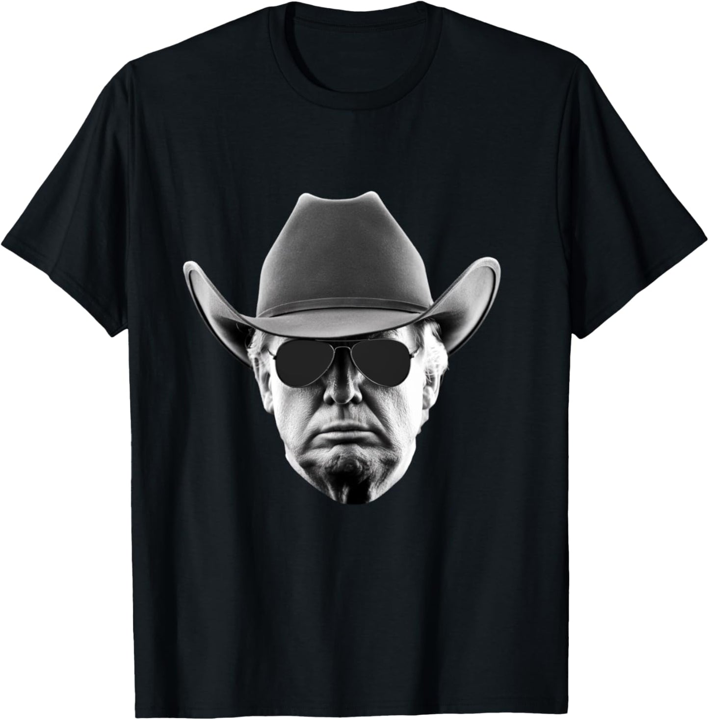 Cool Donald Trump Cowboy Hat US USA America President T-Shirt - T-Shirt | Black