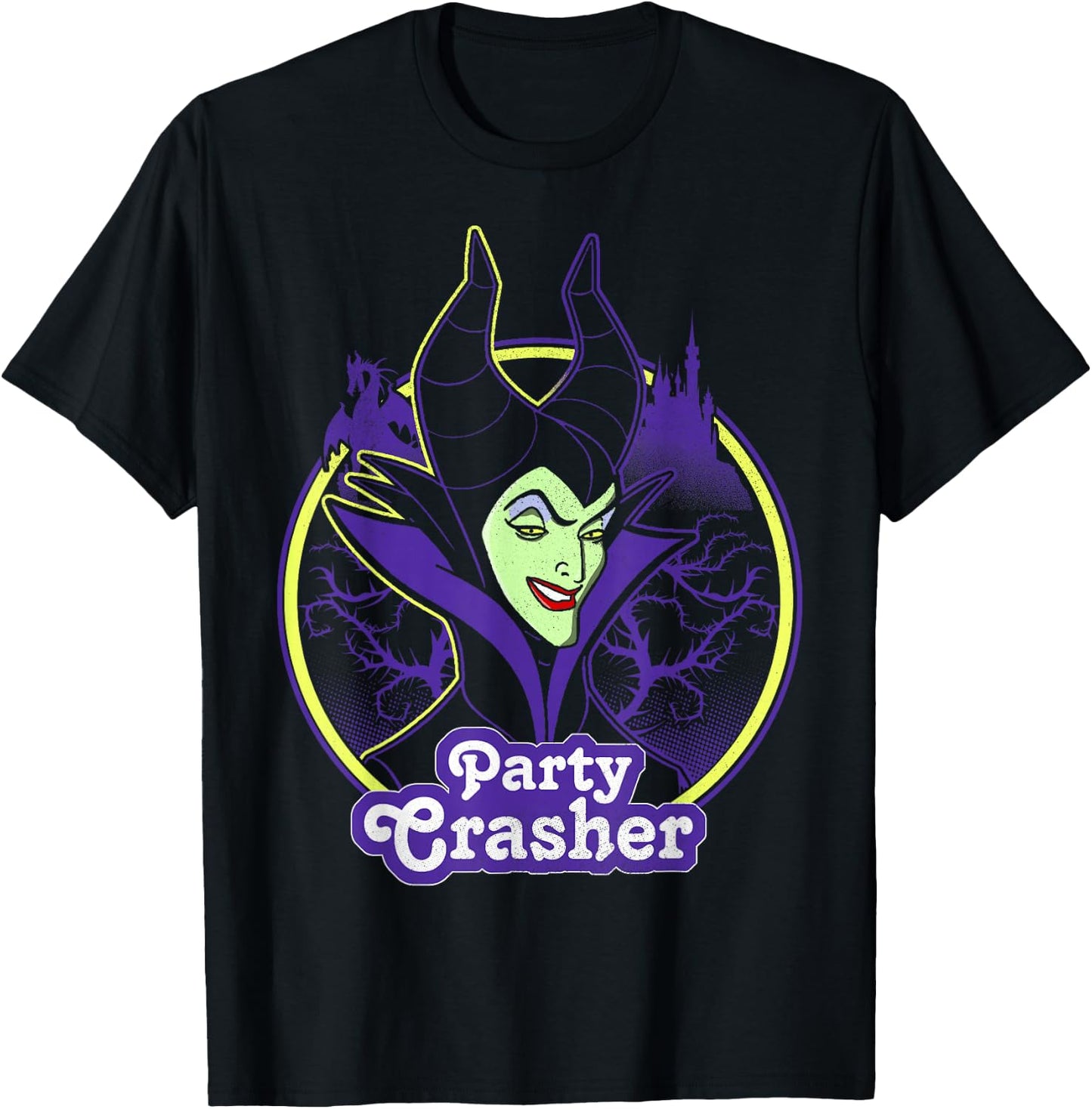 Disney Sleeping Beauty Maleficent Party Crasher T-Shirt - T-Shirt | Black