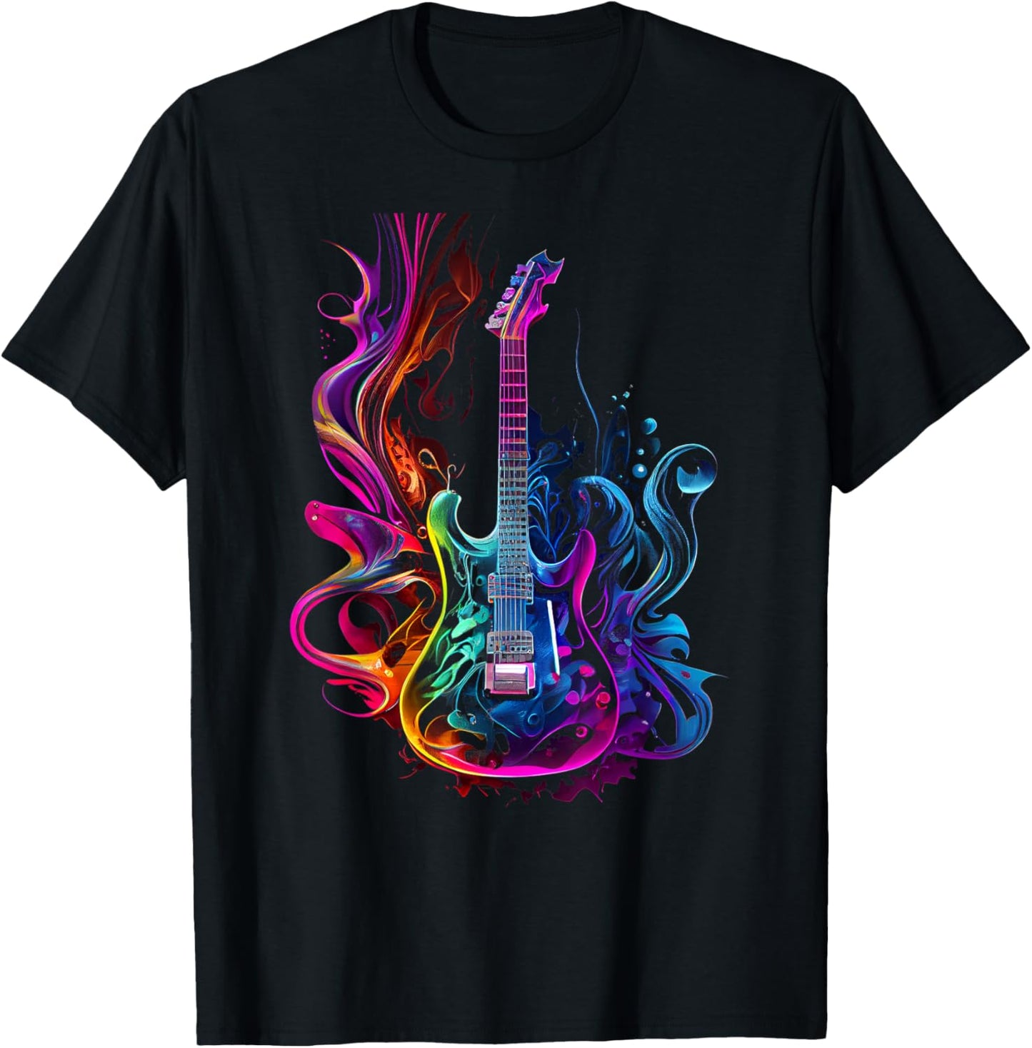 Guitar musician electric guitars player gifts -Adults Black Short Sleeve Small T-Shirt - T-Shirt | Black