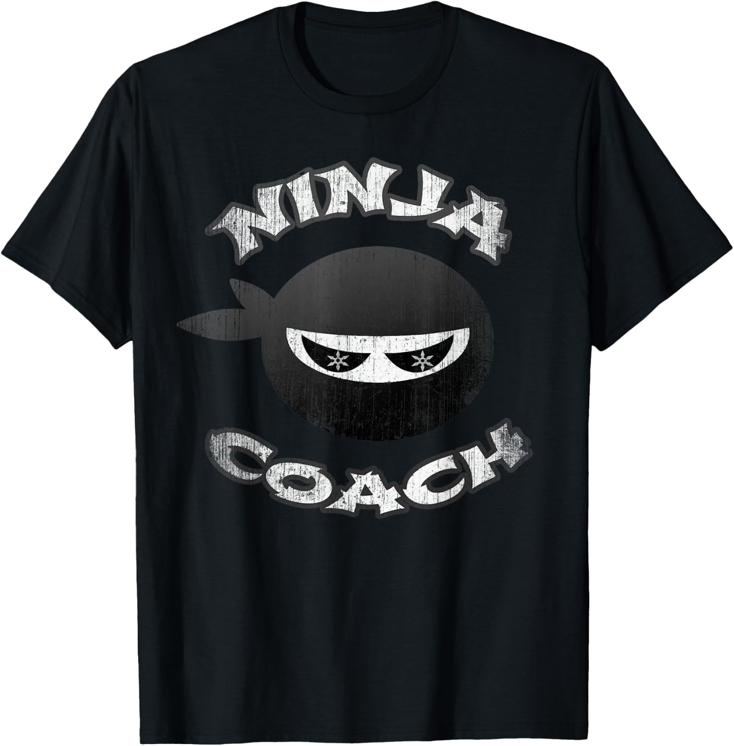 NINJA COACH Multitasking Team Trainer Speaker Gym Motivator T-Shirt - T-Shirt | Black
