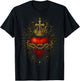 Sacred Heart of Jesus Catholic Christian Church Faith T-Shirt - T-Shirt | Black