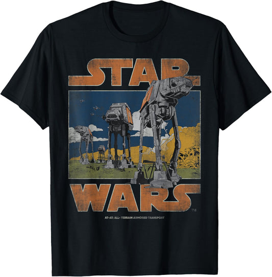 Star Wars AT-AT Walkers Vintage T-Shirt - T-Shirt | Black