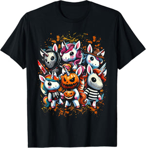 My Little Horror Crew - Halloween Unicorns T-Shirt - T-Shirt | Black