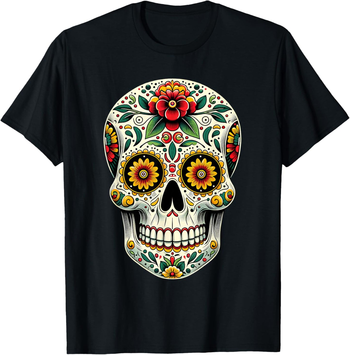 Skull Mexican Cinco de Mayo Costume Women T-Shirt - T-Shirt | Black