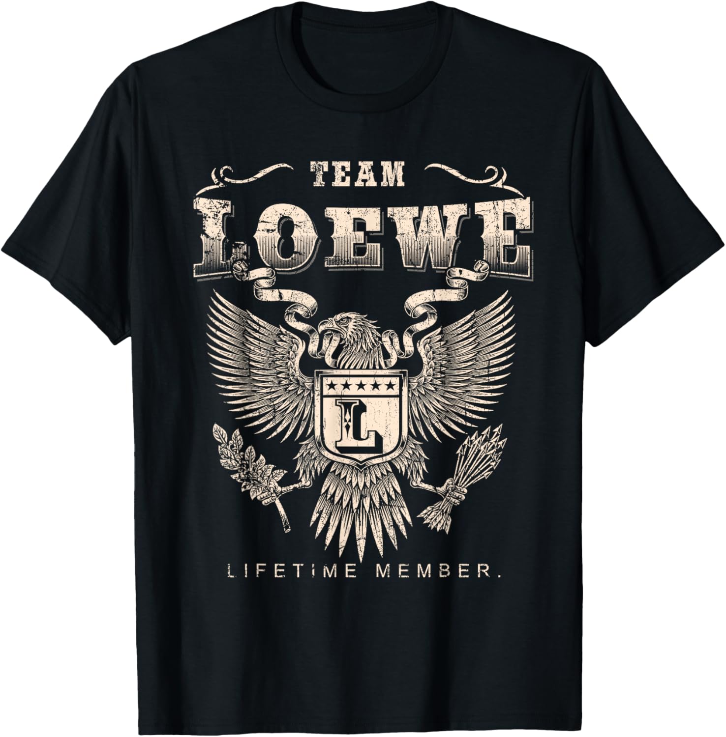 Team Loewe Lifetime Member - Loewe Name T-Shirt - T-Shirt | Black