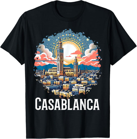 Casablanca Moroccan Costume Morocco Souvenir T-Shirt - T-Shirt | Black