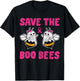 Save The Boo bees Breast Cancer Awareness Halloween Women T-Shirt - T-Shirt | Black