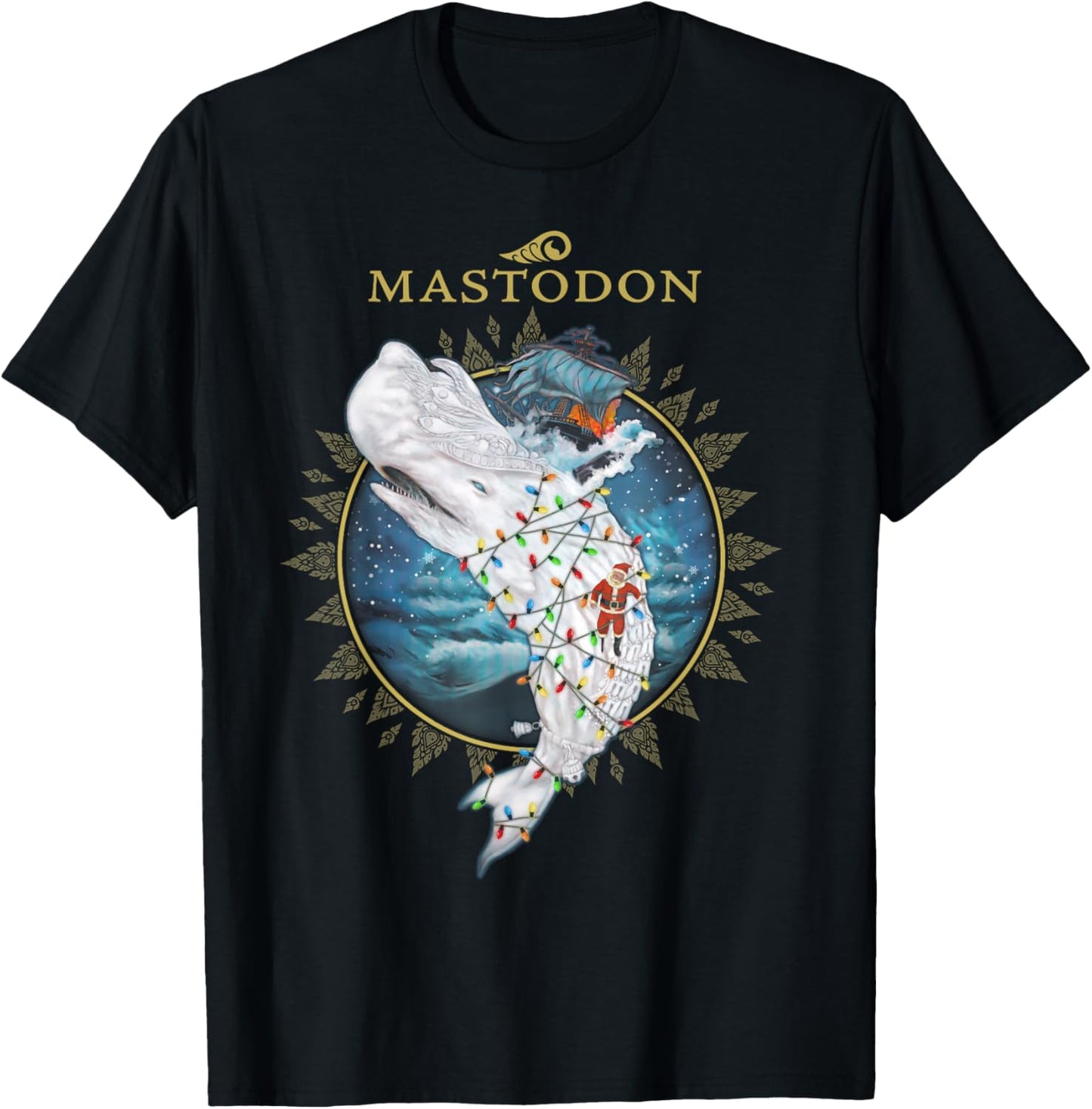 Mastodon Leviathan Holiday T-Shirt - T-Shirt | Black