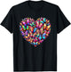 Butterfly Love Colorful Butterflies Art Beautiful Garden T-Shirt - T-Shirt | Black