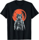 Space Cat Astronaut Cat Good Luck Cat Vintage Women T-Shirt - T-Shirt | Black