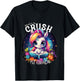 Kids Ready to Crush 1st grade Unicorn goodbye Kindergarten school T-Shirt - T-Shirt | Black