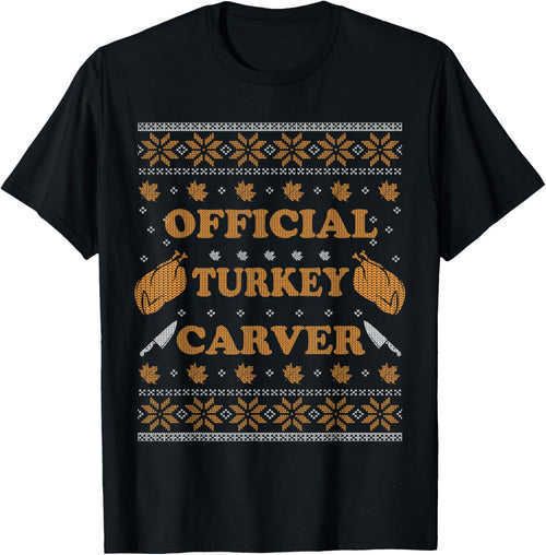 Official Turkey Carver Men Women Funny Thanksgiving Ugly