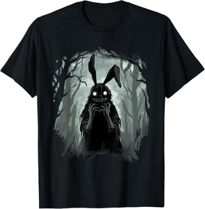 Gothic Shirt Creepy Bunny Goth Rabbit Evil Rabbit Weirdcore T-Shirt - T-Shirt | Black