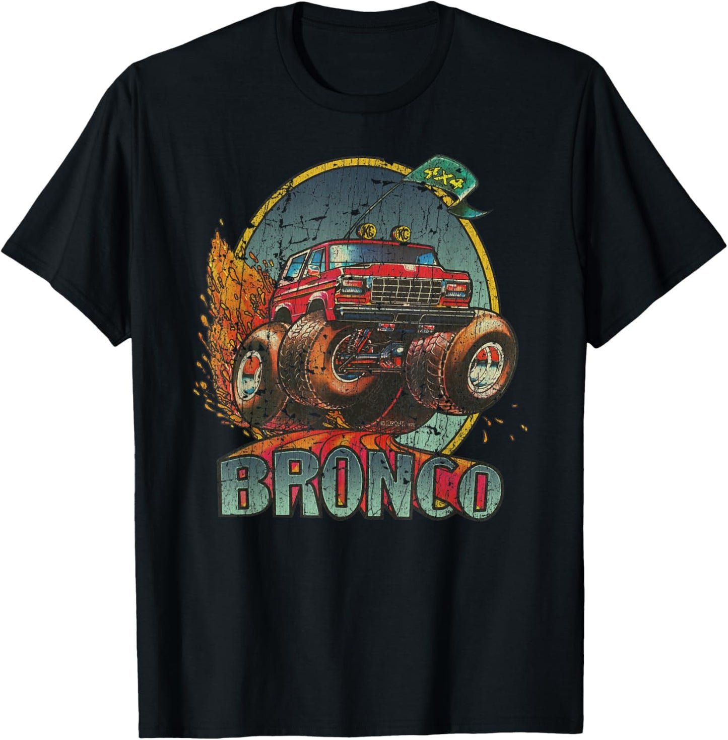1978 78 Bronco 4x4 SUV Car T-Shirt - T-Shirt | Black