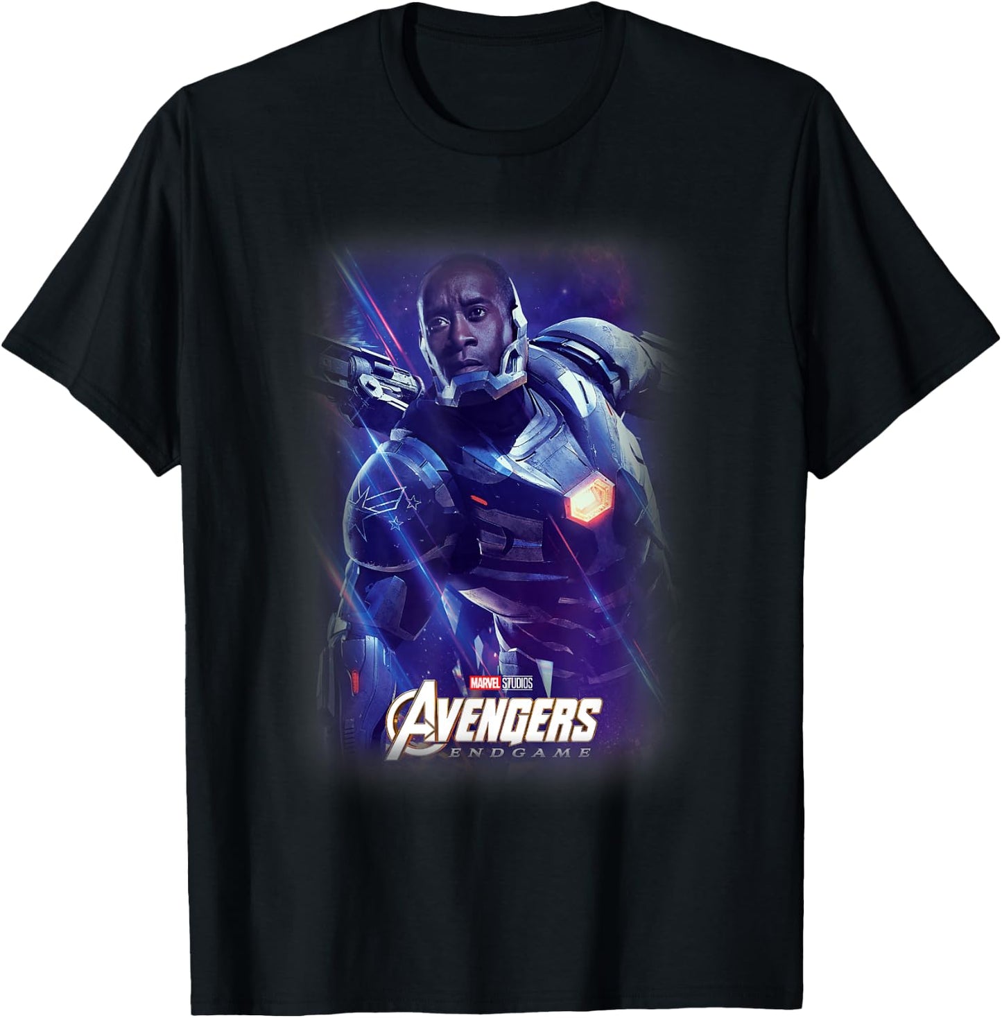 Marvel Avengers Endgame War Machine Galactic Poster T-Shirt - T-Shirt | Black