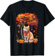 It's Fall YAll Cat Leaf Fall Tree Hello Autumn Thanksgiving T-Shirt - T-Shirt | Black