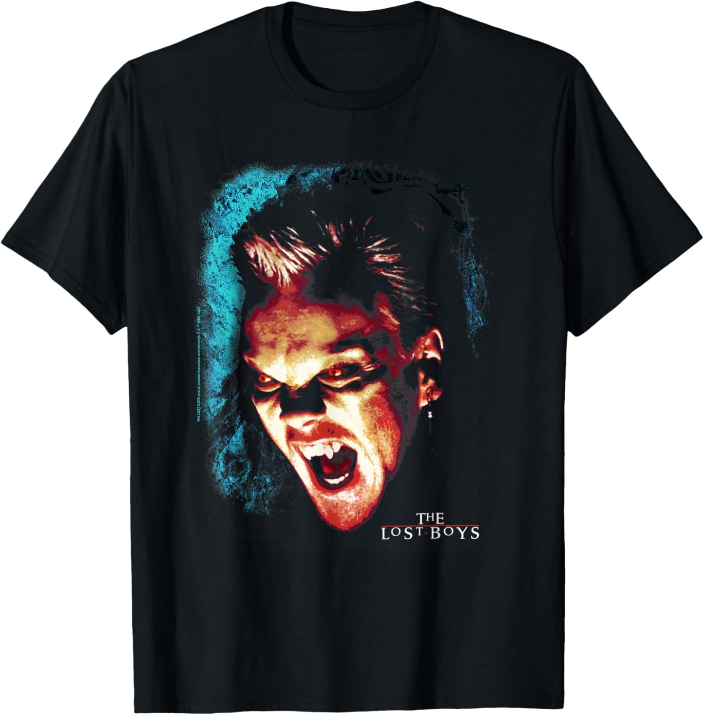 Lost Boys David Big Face Snarl Transparent T-Shirt - T-Shirt | Black