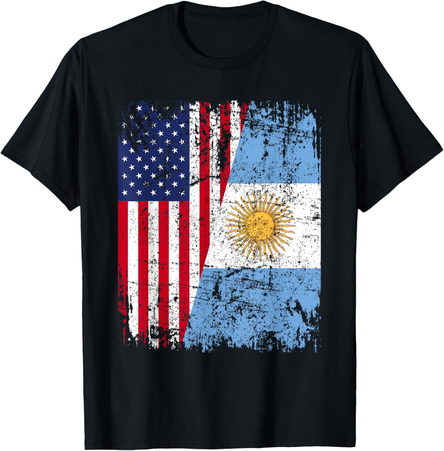 ARGENTINIAN American Flag | Men Women Kids | ARGENTINA T-Shirt - T-Shirt | Black
