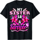My Sister Is A Survivor Breast Cancer Sunflower T-Shirt - T-Shirt | Black