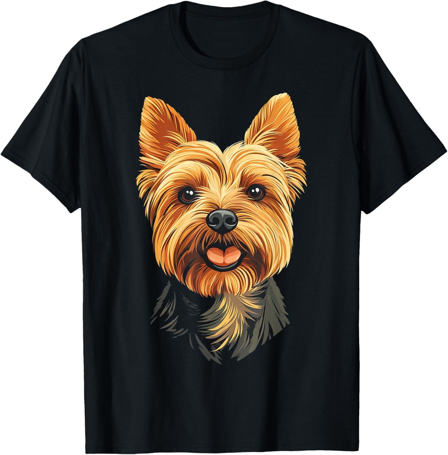 Silky Terrier Dog Motif Pet Art Silky Terrier Men Women Kids T-Shirt - T-Shirt | Black