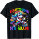 Unicorn Ready To Rock 5th Grade Back To School Rainbow T-Shirt - T-Shirt | Black