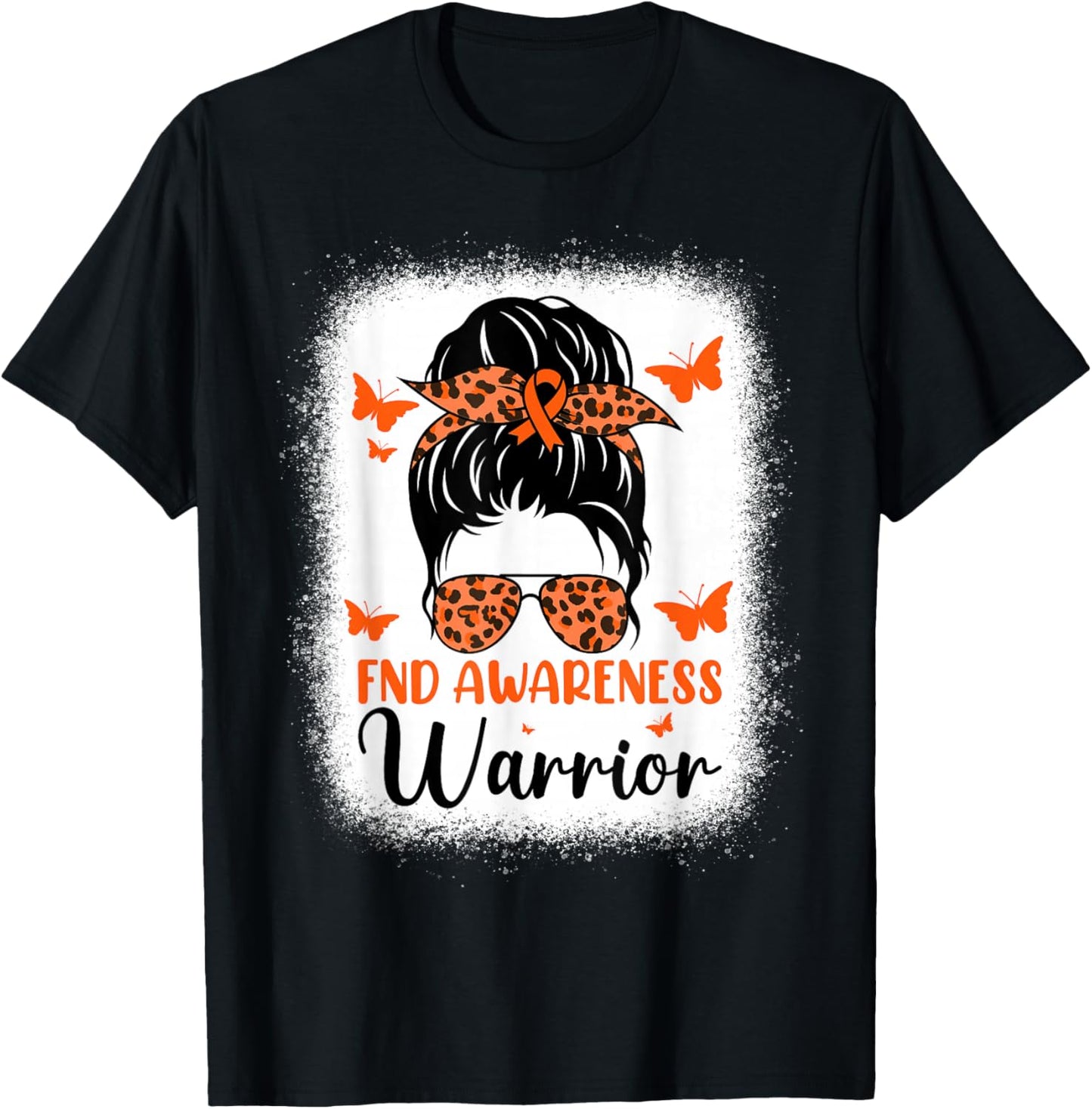 Functional Neurological Disorder Awareness Day Messy Bun T-Shirt - T-Shirt | Black