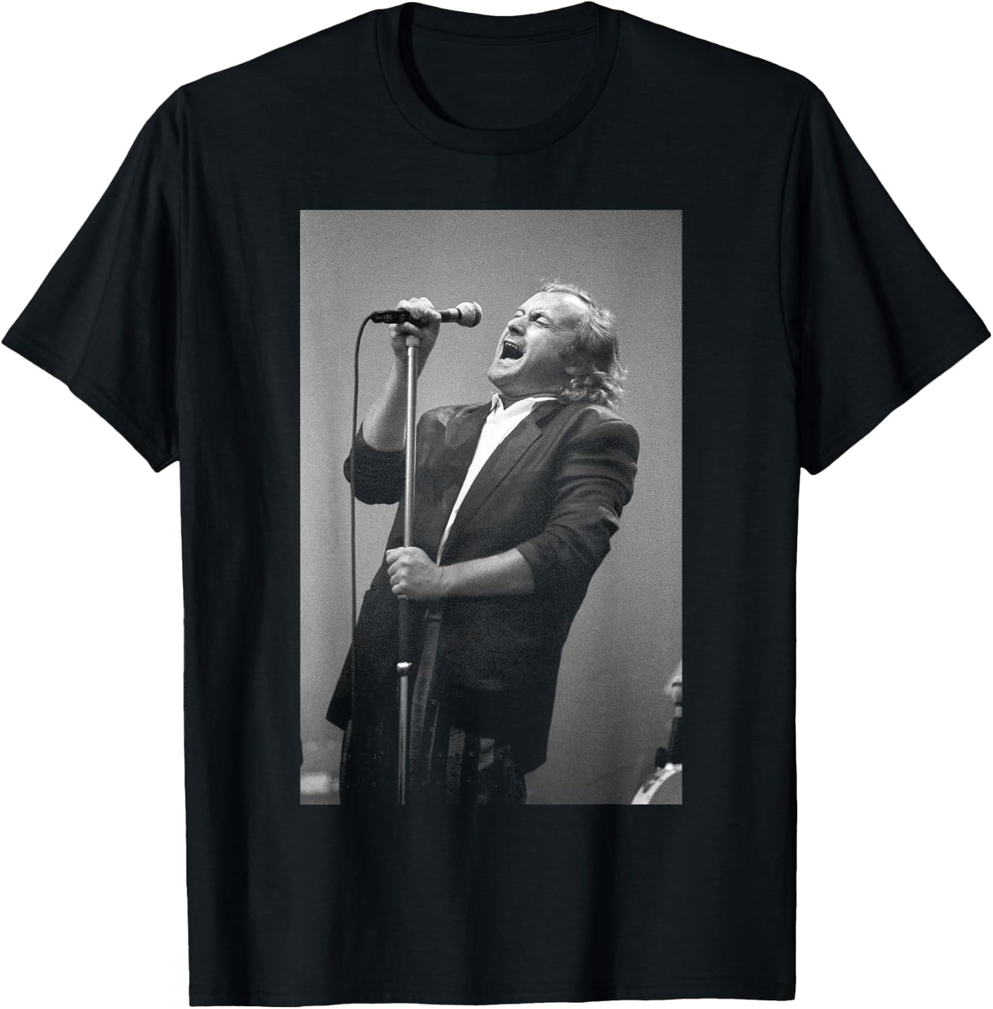 Genesis Phil Collins Singing Invisible Touch World Tour T-Shirt - T-Shirt | Black