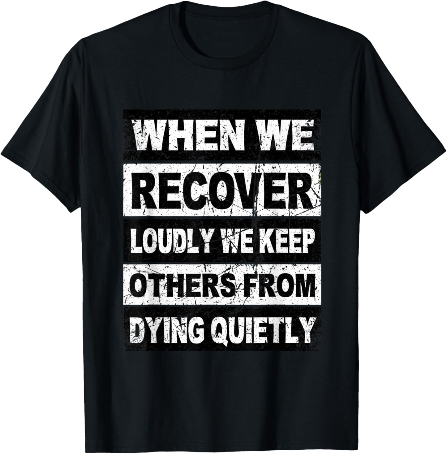 Retro Addiction Recovery Shirts Narcotics Anonymous Sobriety T-Shirt - T-Shirt | Black
