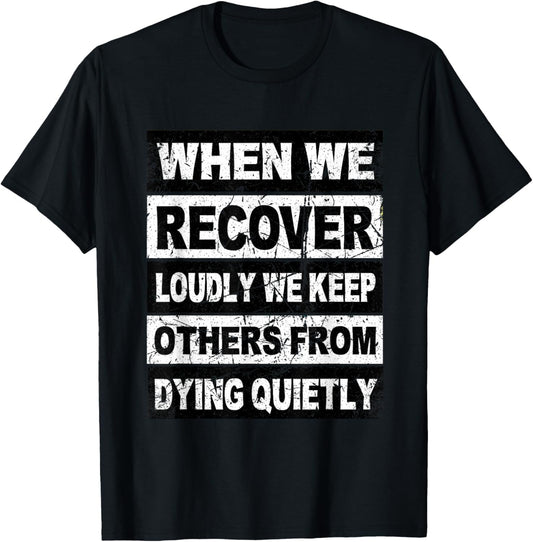Retro Addiction Recovery Shirts Narcotics Anonymous Sobriety T-Shirt - T-Shirt | Black