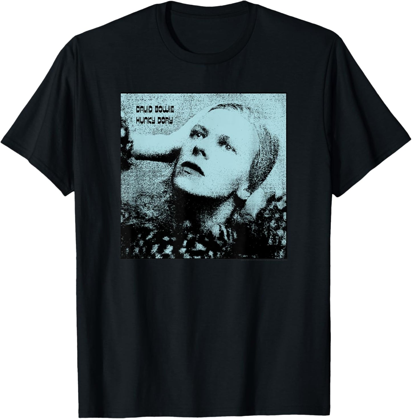 David Bowie Hunky Dory Blue Photo by Brian Ward T-Shirt - T-Shirt | Black