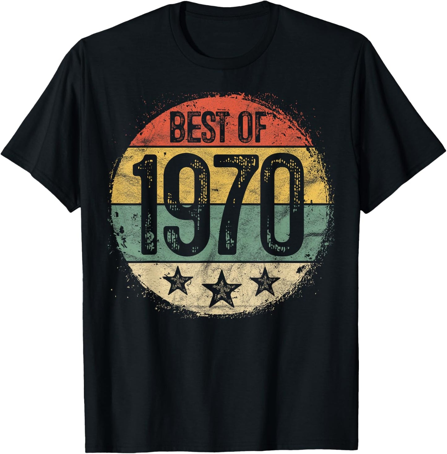 Best Of 1970 55th Birthday Gifts Women 55 Year Old T-Shirt - T-Shirt | Black