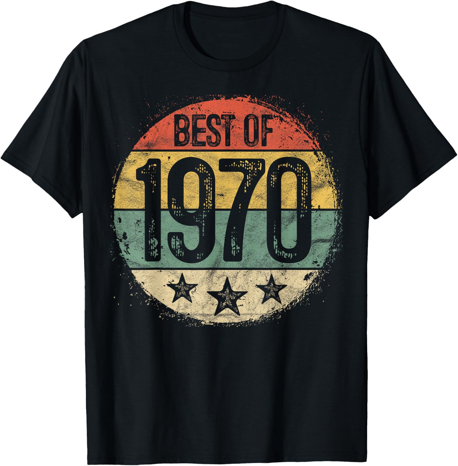 Best Of 1970 55th Birthday Gifts Women 55 Year Old T-Shirt - T-Shirt | Black