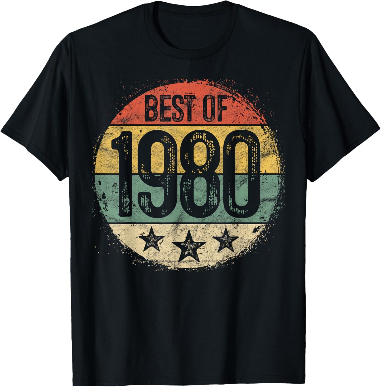 Best Of 1980 45th Birthday Gifts Women 45 Year Old T-Shirt - T-Shirt | Black