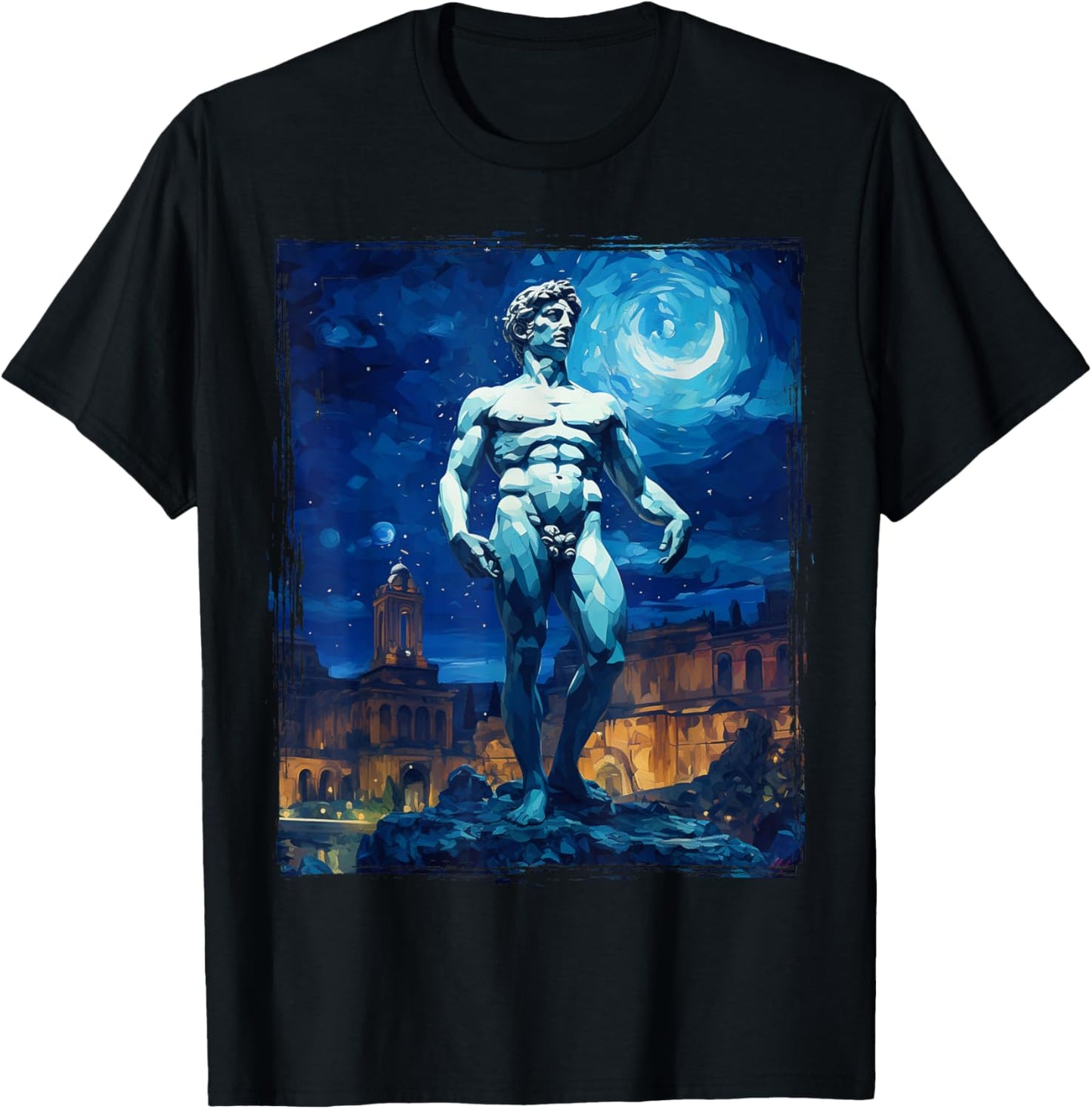 David Statue by Michelangelo T-Shirt - T-Shirt | Black