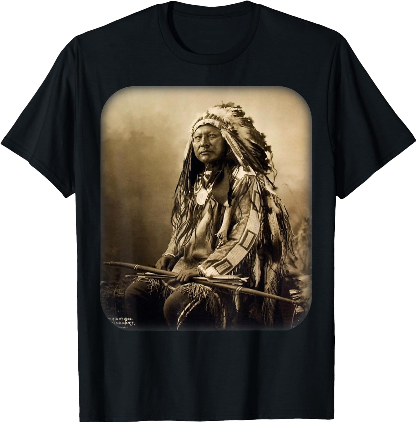Chief Spotted Elk Lakota Sioux Native American Indian T-Shirt - T-Shirt | Black