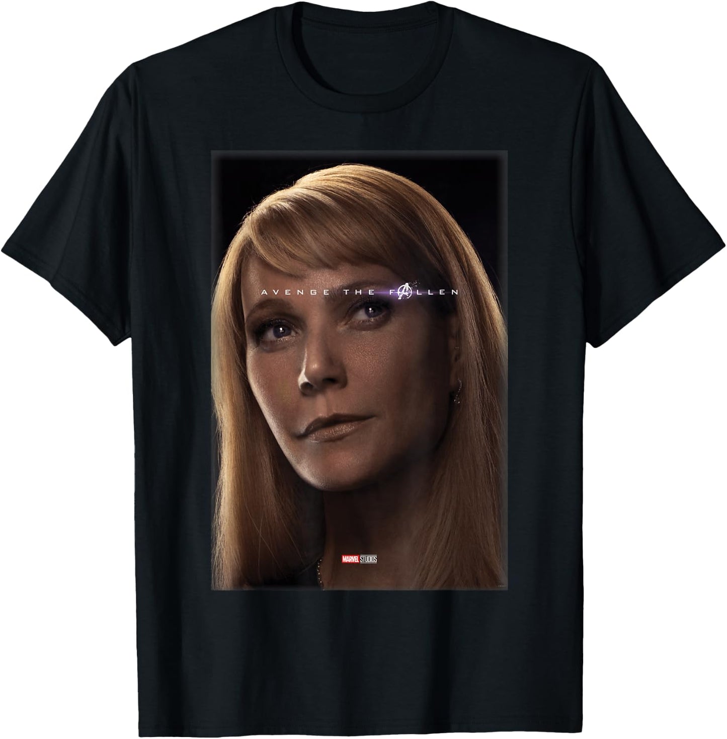 Marvel Avengers Endgame Pepper Potts Avenge The Fallen T-Shirt - T-Shirt | Black
