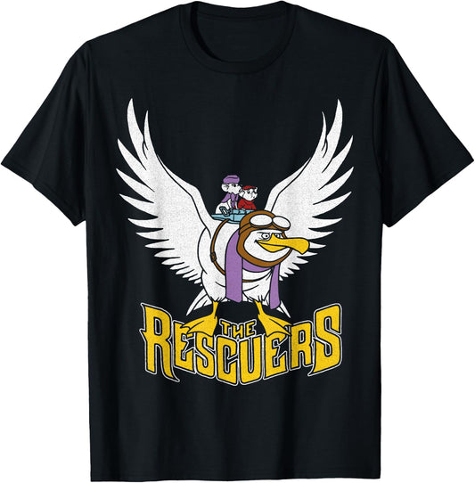 Disney Rescuers Orville Flight Logo Graphic T-Shirt - T-Shirt | Black