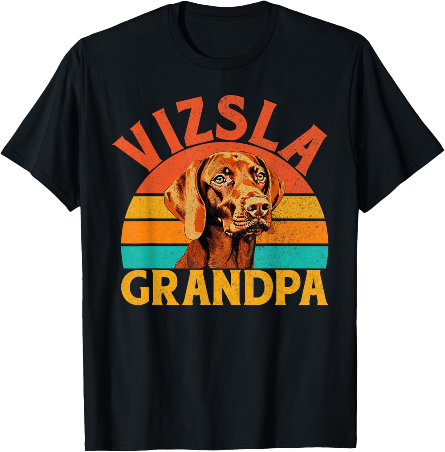 Vizsla Grandpa Vizsla T-Shirt - T-Shirt | Black