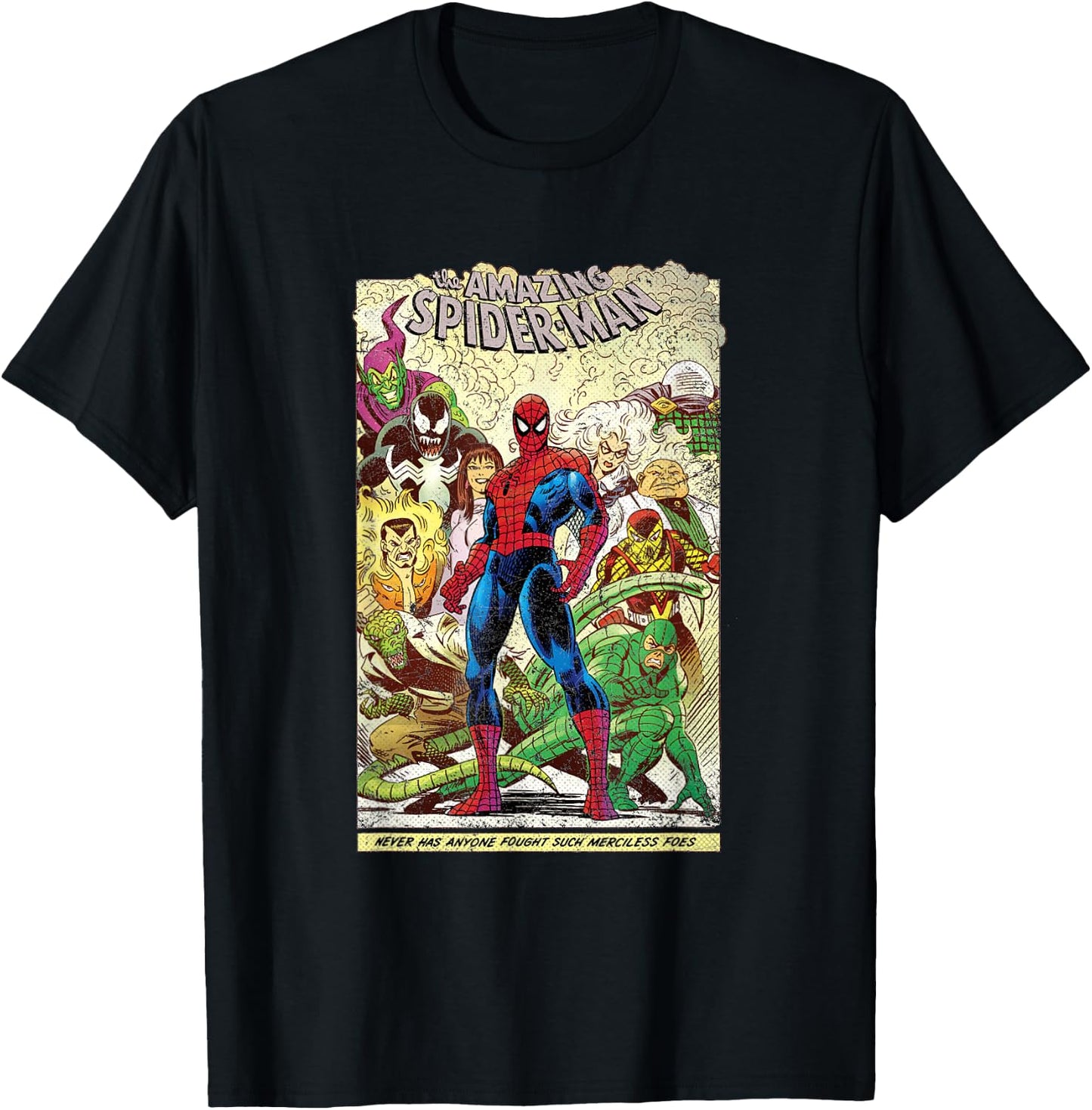 Marvel The Amazing Spider-Man Comic T-Shirt - T-Shirt | Black
