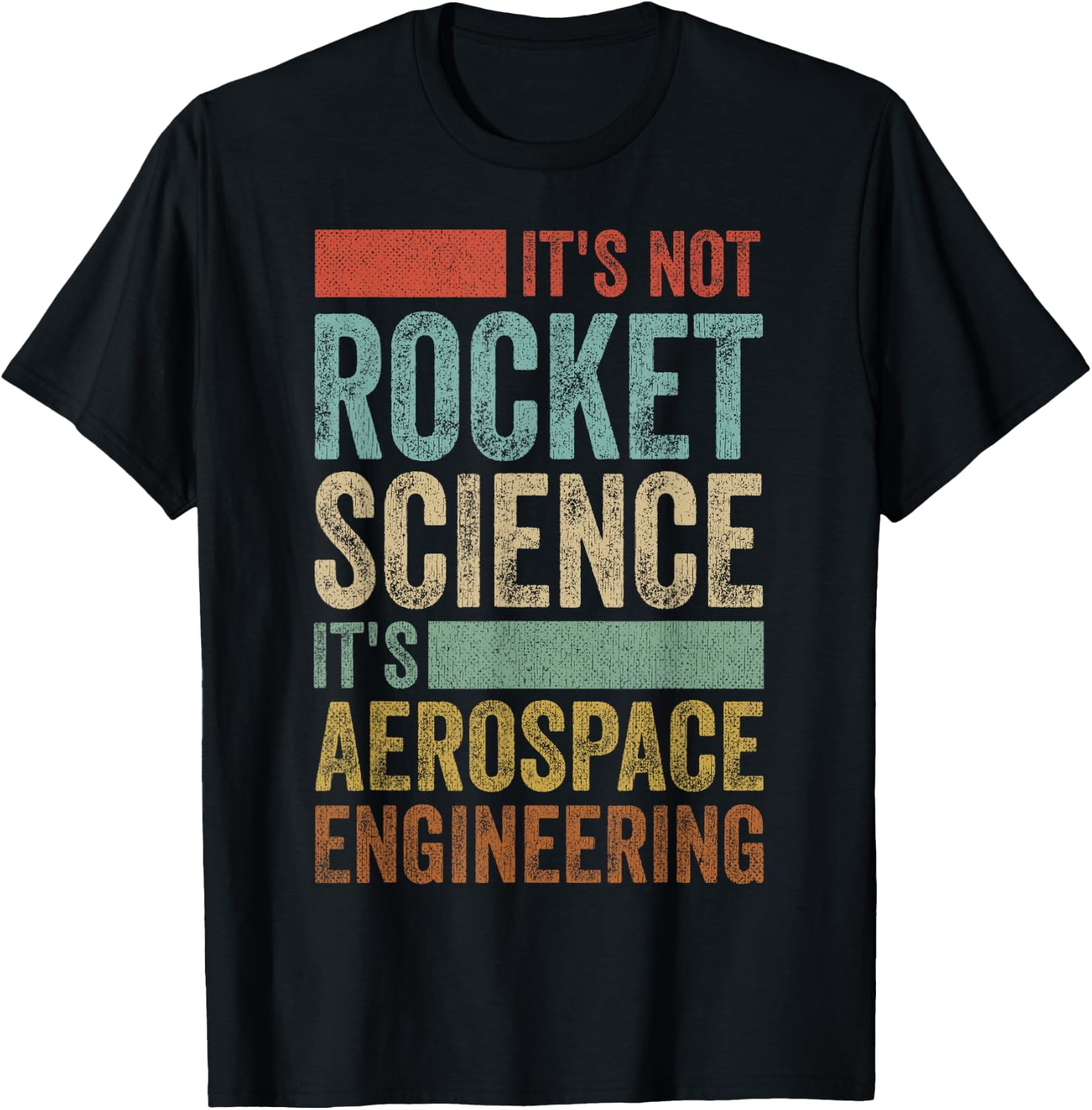Funny Retro 80´s Rocket Science Aerospace Engineer T-Shirt - T-Shirt | Black