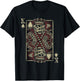 King Of Spades Skull Men Poker Card Game Biker Grunge T-Shirt - T-Shirt | Black