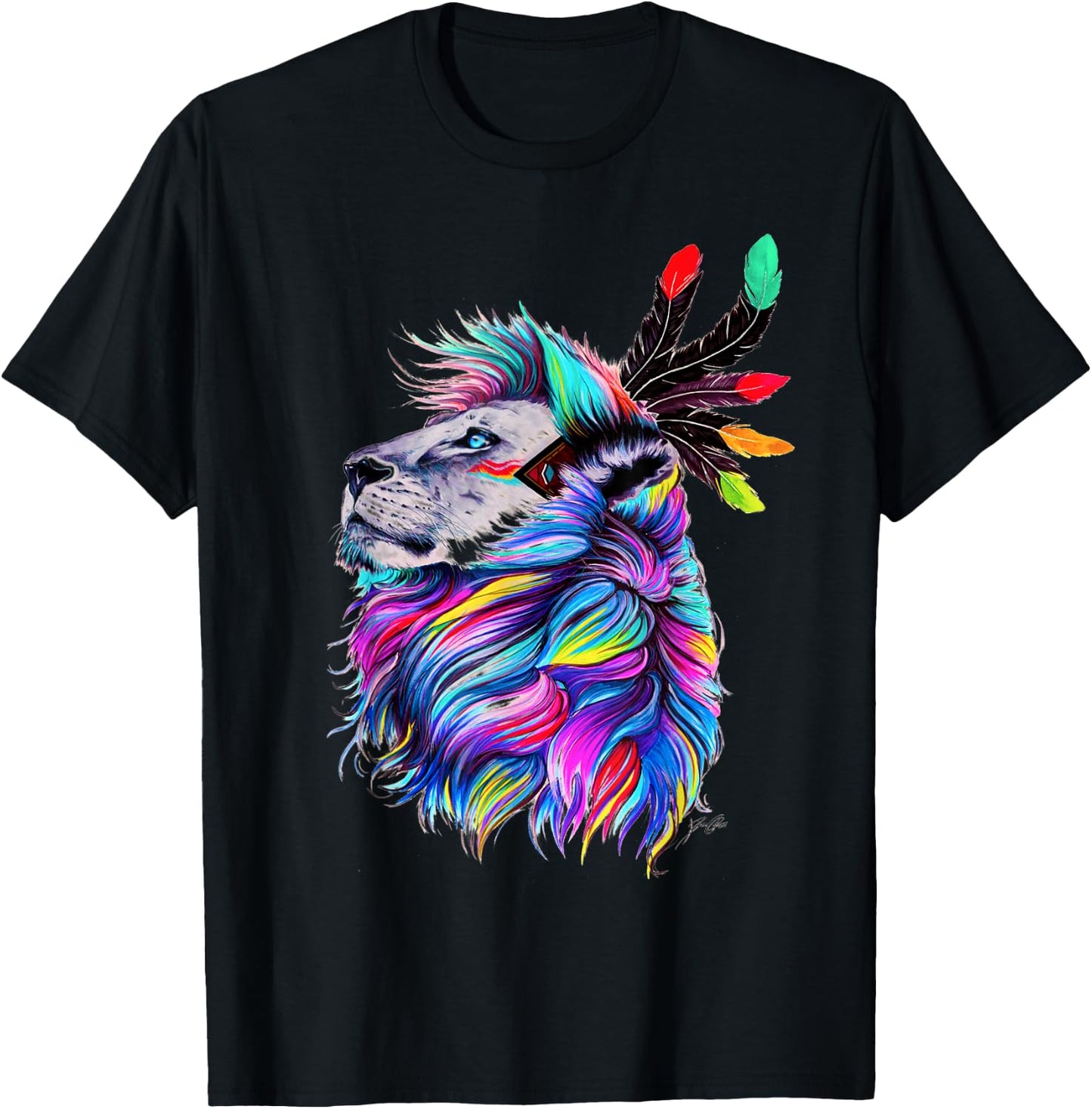 Cool Lion King as a present for animal lover T-Shirt - T-Shirt | Black